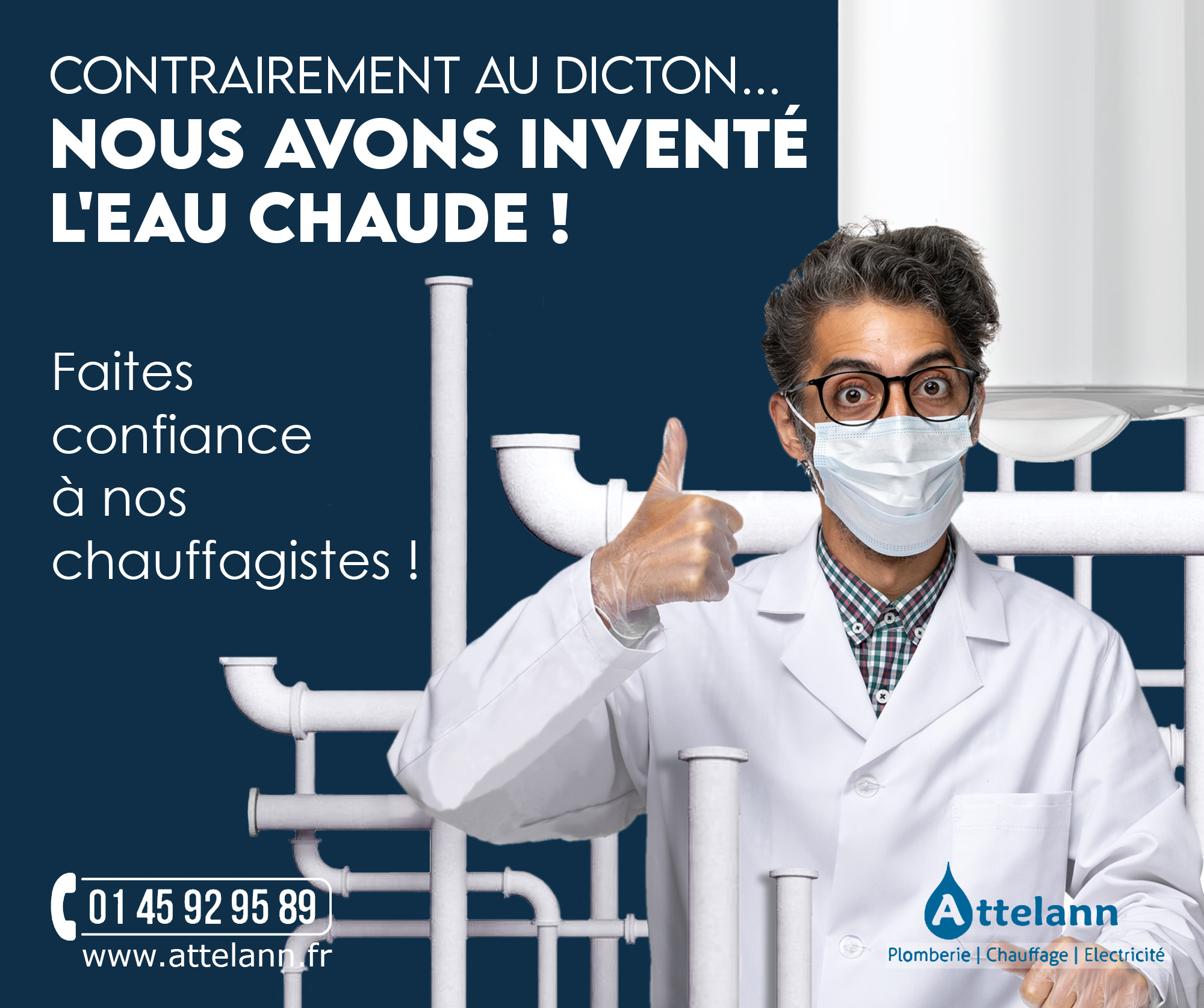 Contrairement au dicton...nous avons inventé l'eau chaude ! Faites confiance à nos chauffagistes !