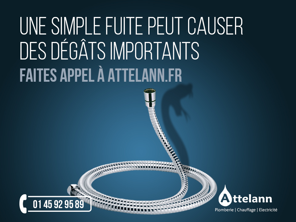 Une simple fuite peut causer des dégâts importants Faites appel à Attelann.fr